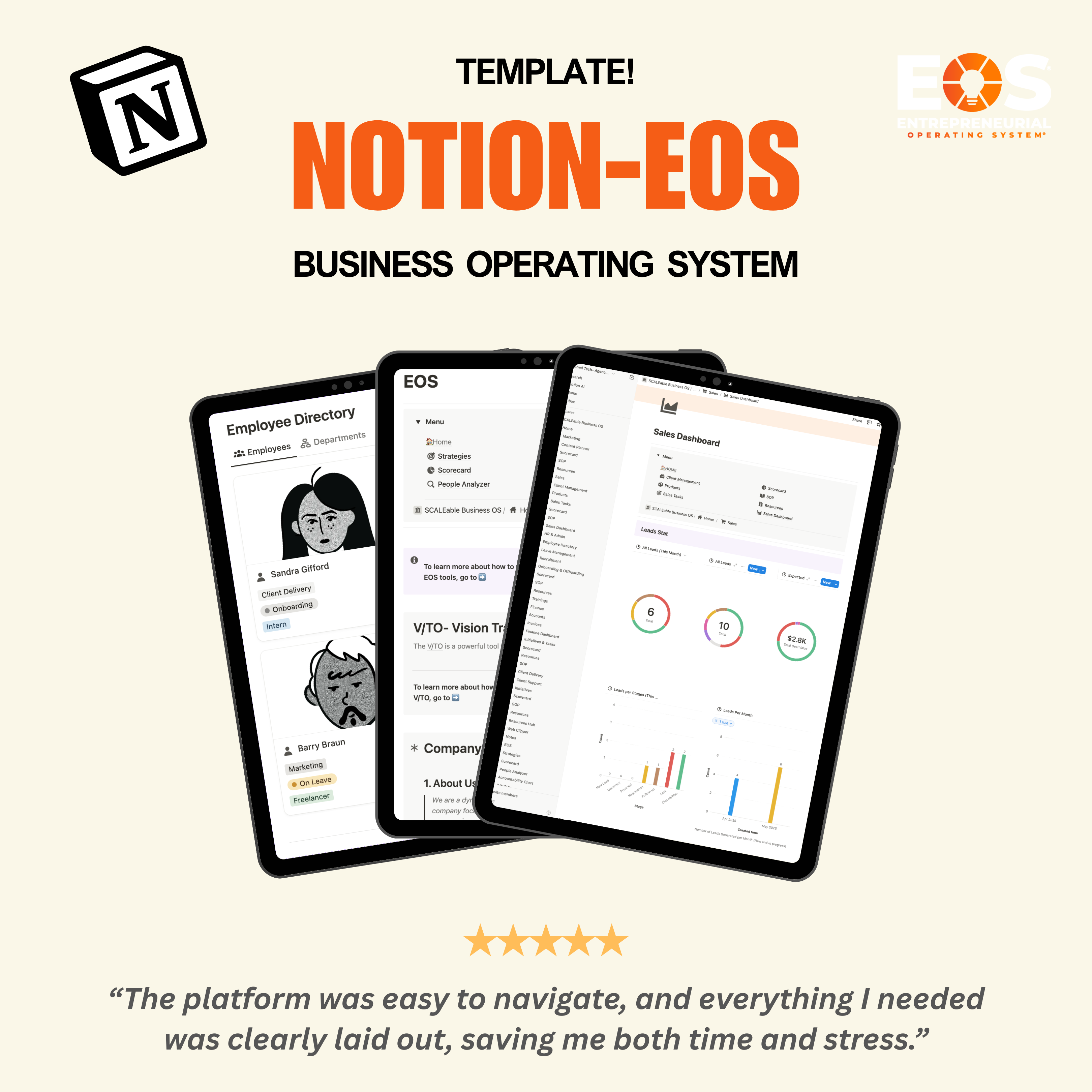 Notion-EOS Business Operating System screenshot 1