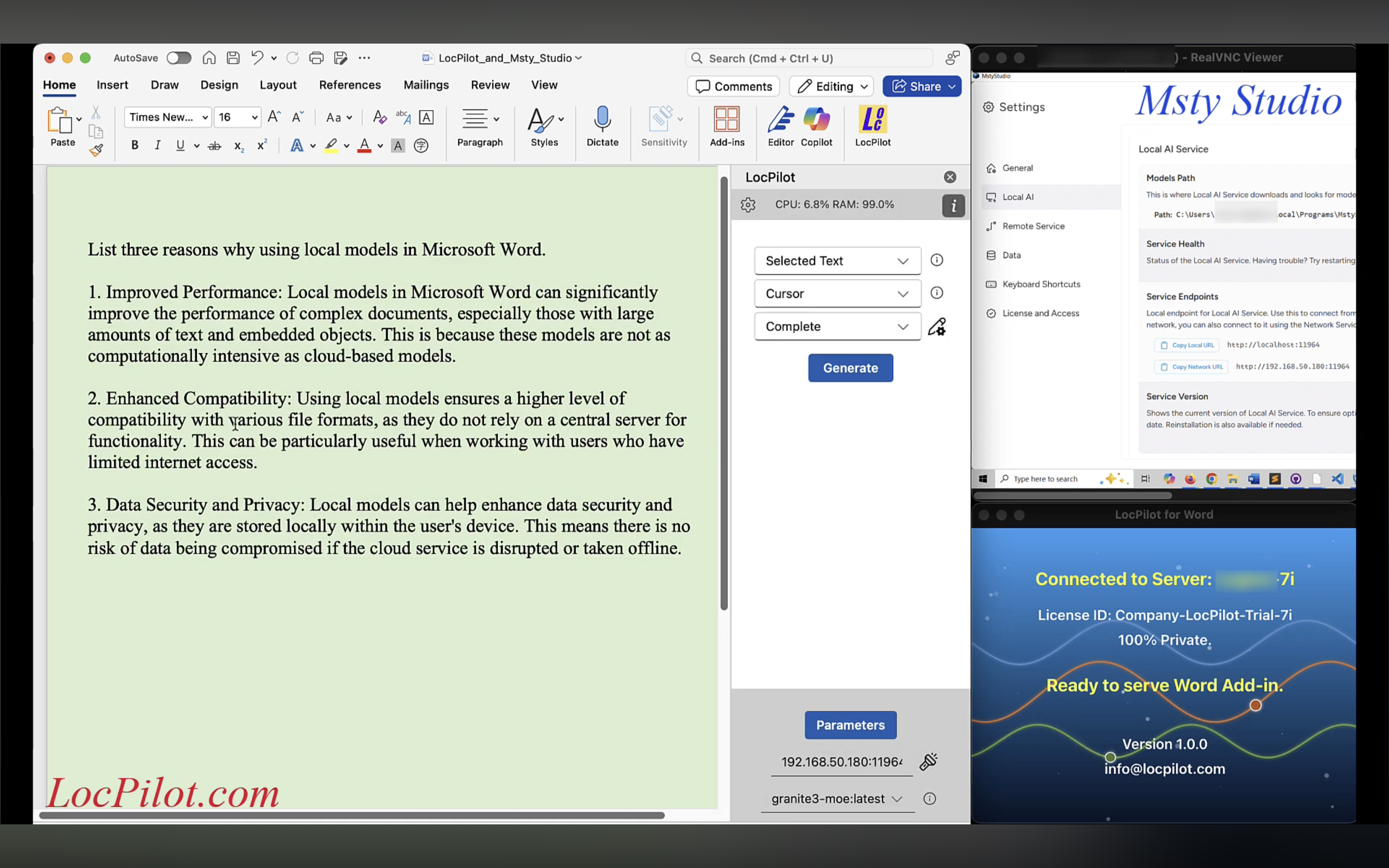 LocPilot for Word screenshot 2