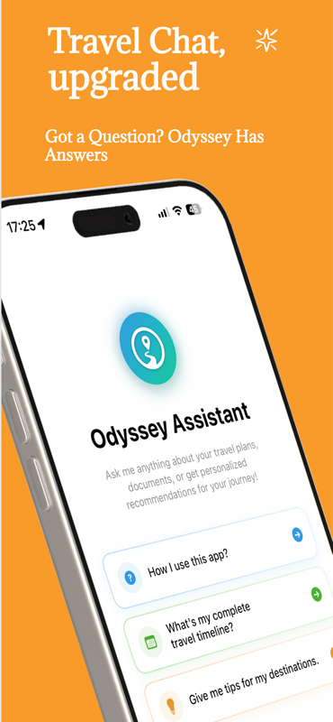Odyssey: AI Travel Assistant screenshot 3