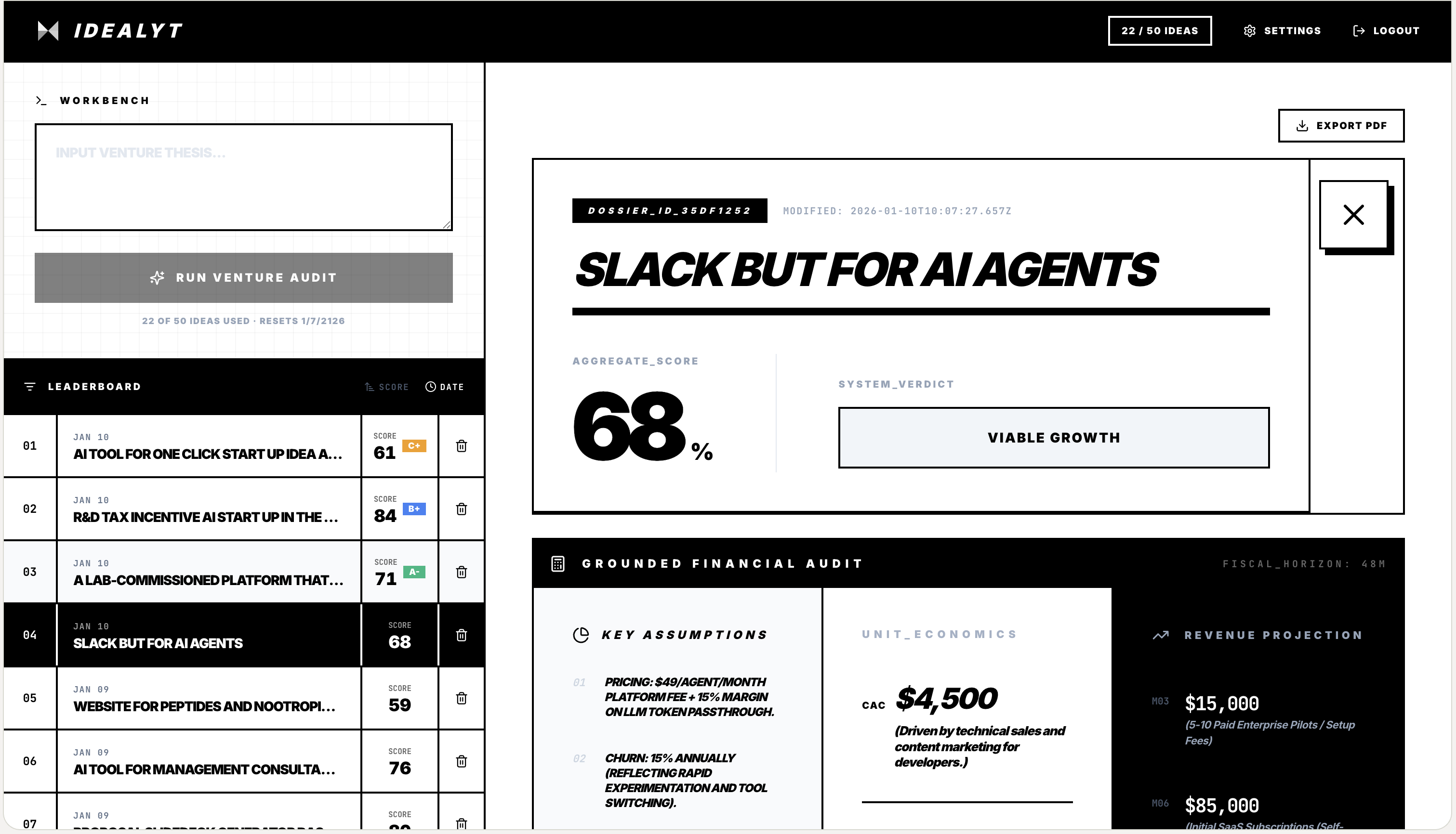 Idealyt screenshot 2