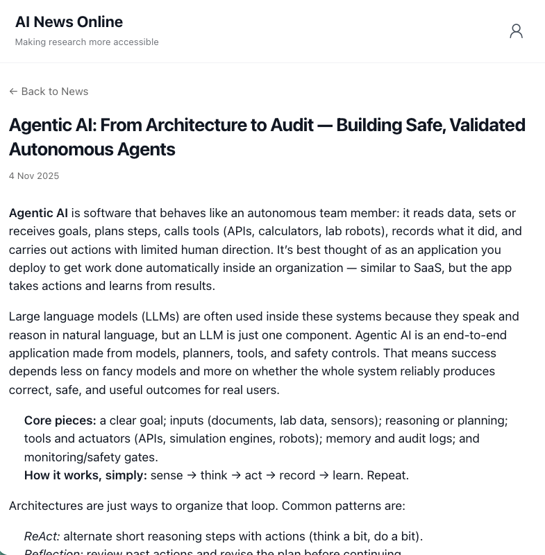 AI News Online screenshot 2