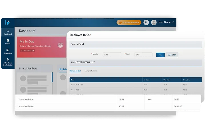 WeekMate HRMS screenshot 4
