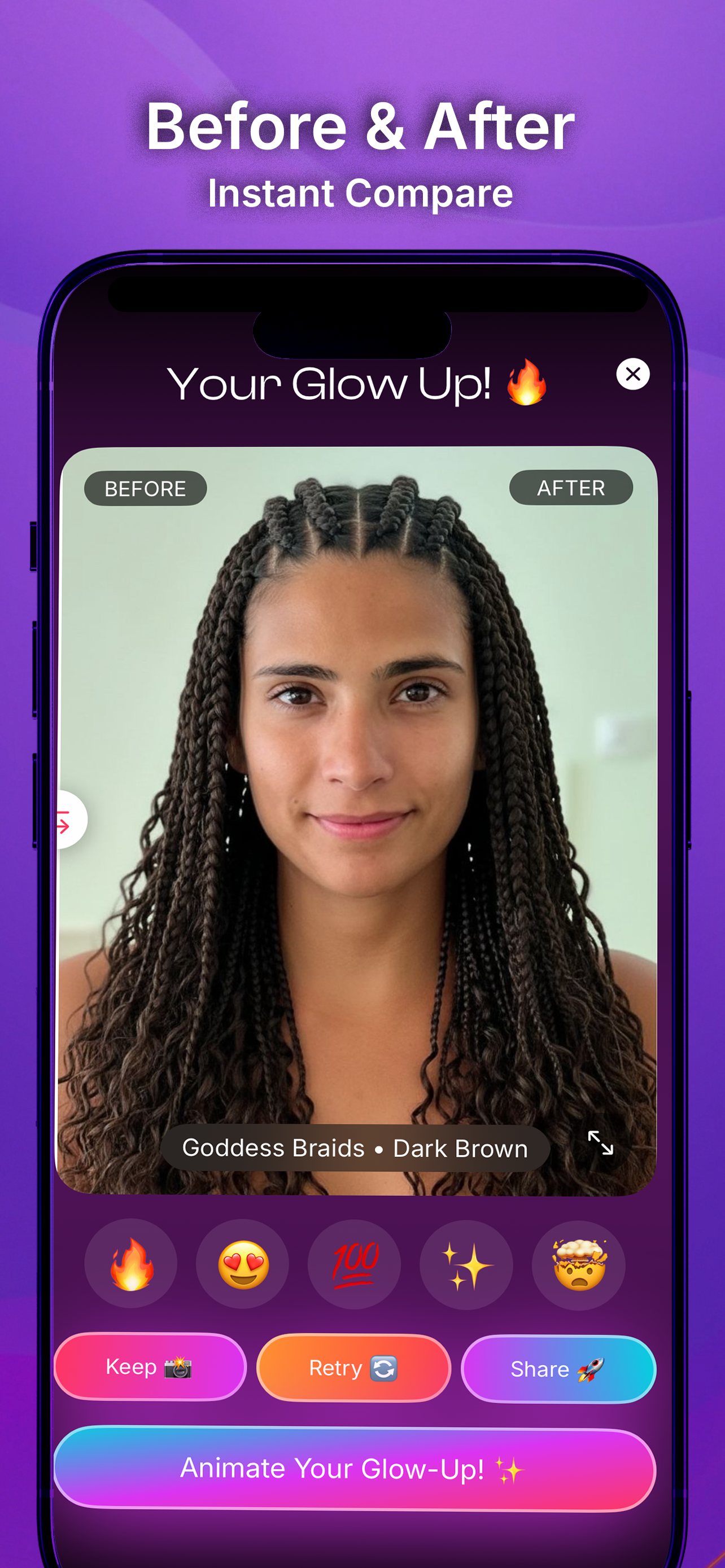 Hairstyle Try On: Hair Glow AI screenshot 6