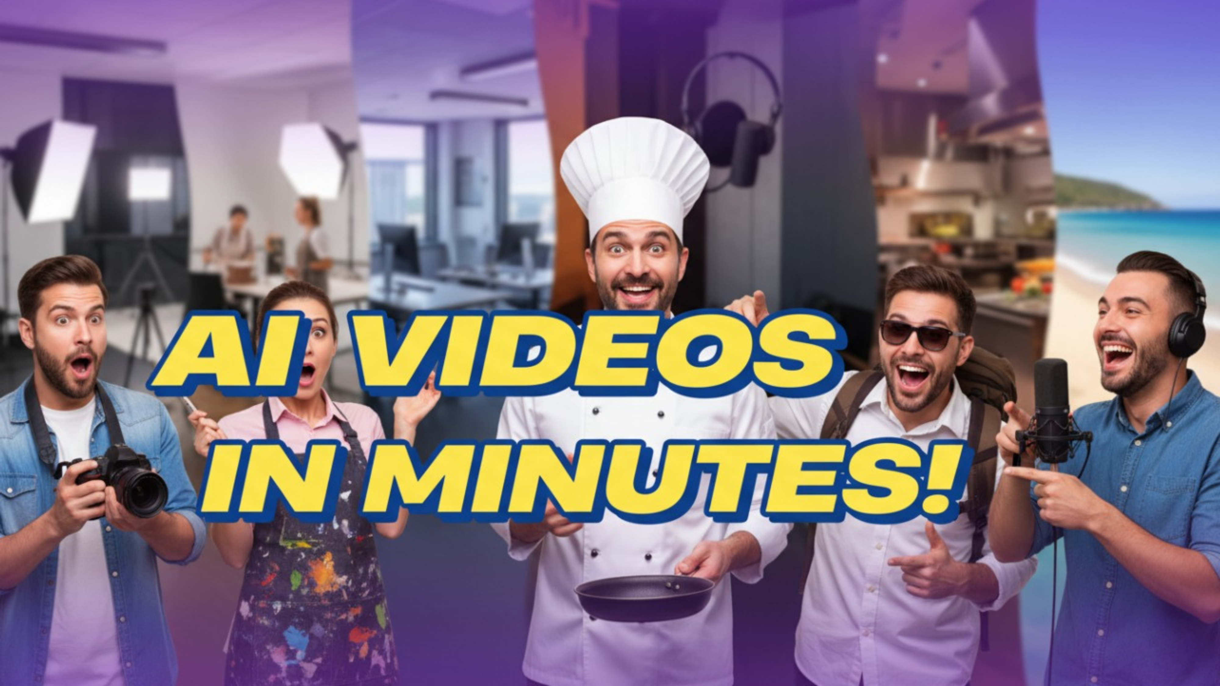 Create Pro Videos in Minutes - AIVeed.io screenshot 1