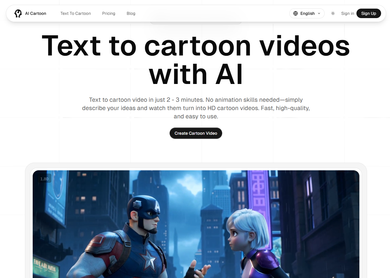 Text to cartoon videos screenshot 1