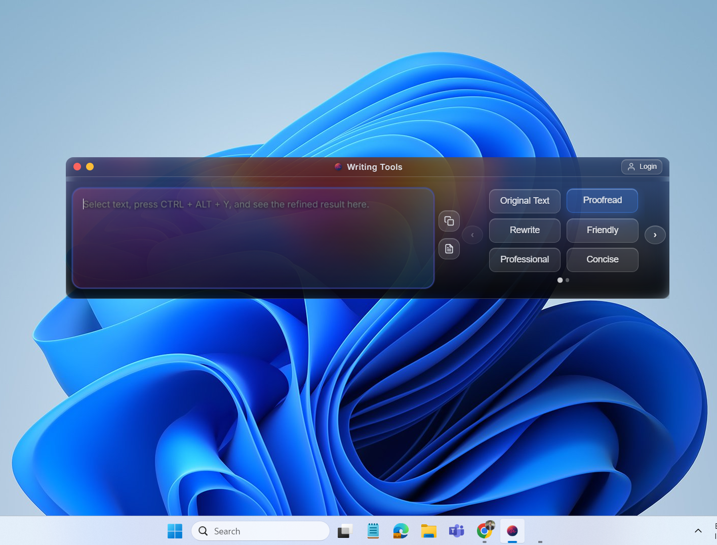 Writing Tools screenshot 2