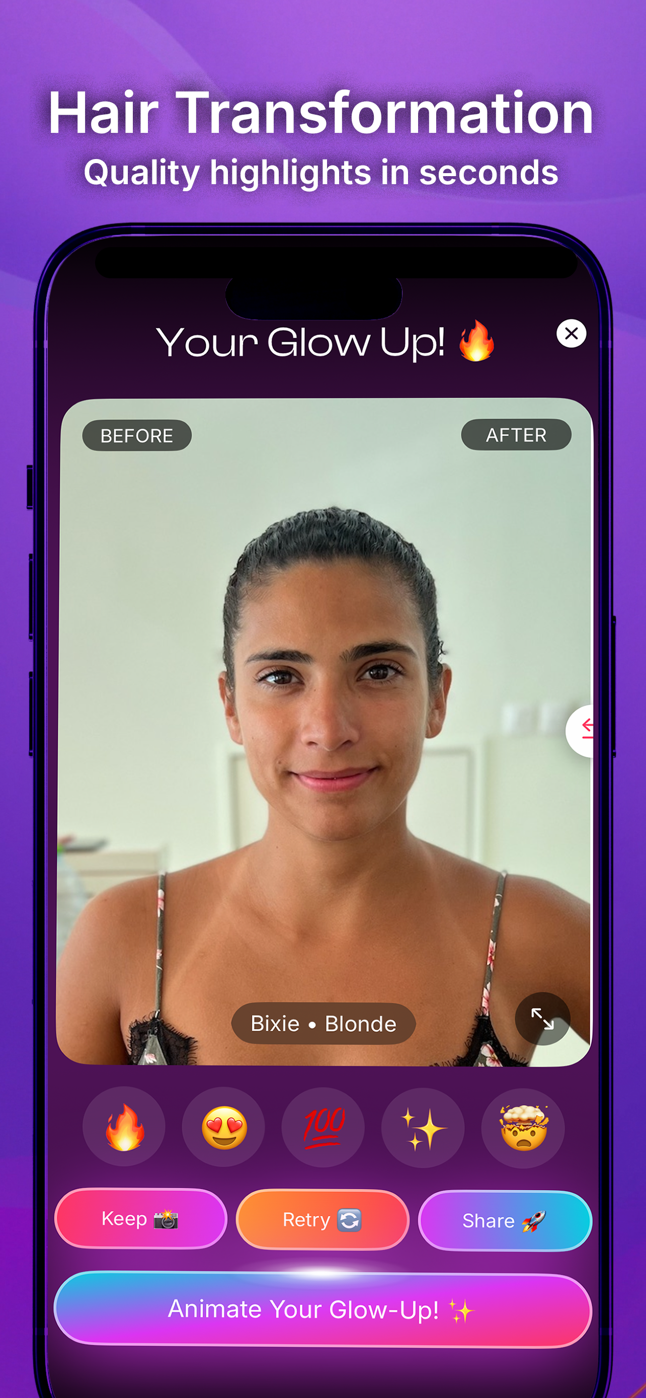 Hairstyle Try On: Hair Glow AI screenshot 2