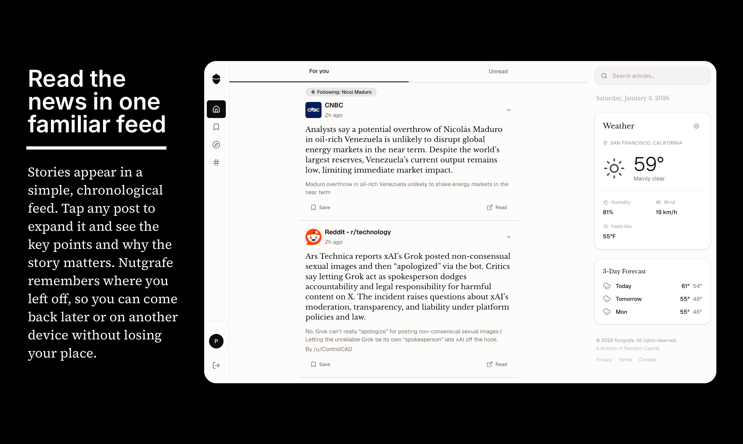 Nutgrafe screenshot 2
