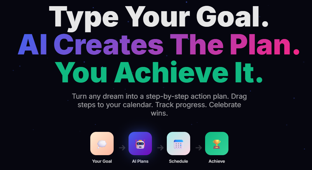AI Goals Calendar 2026 – StepsToGoal screenshot 5