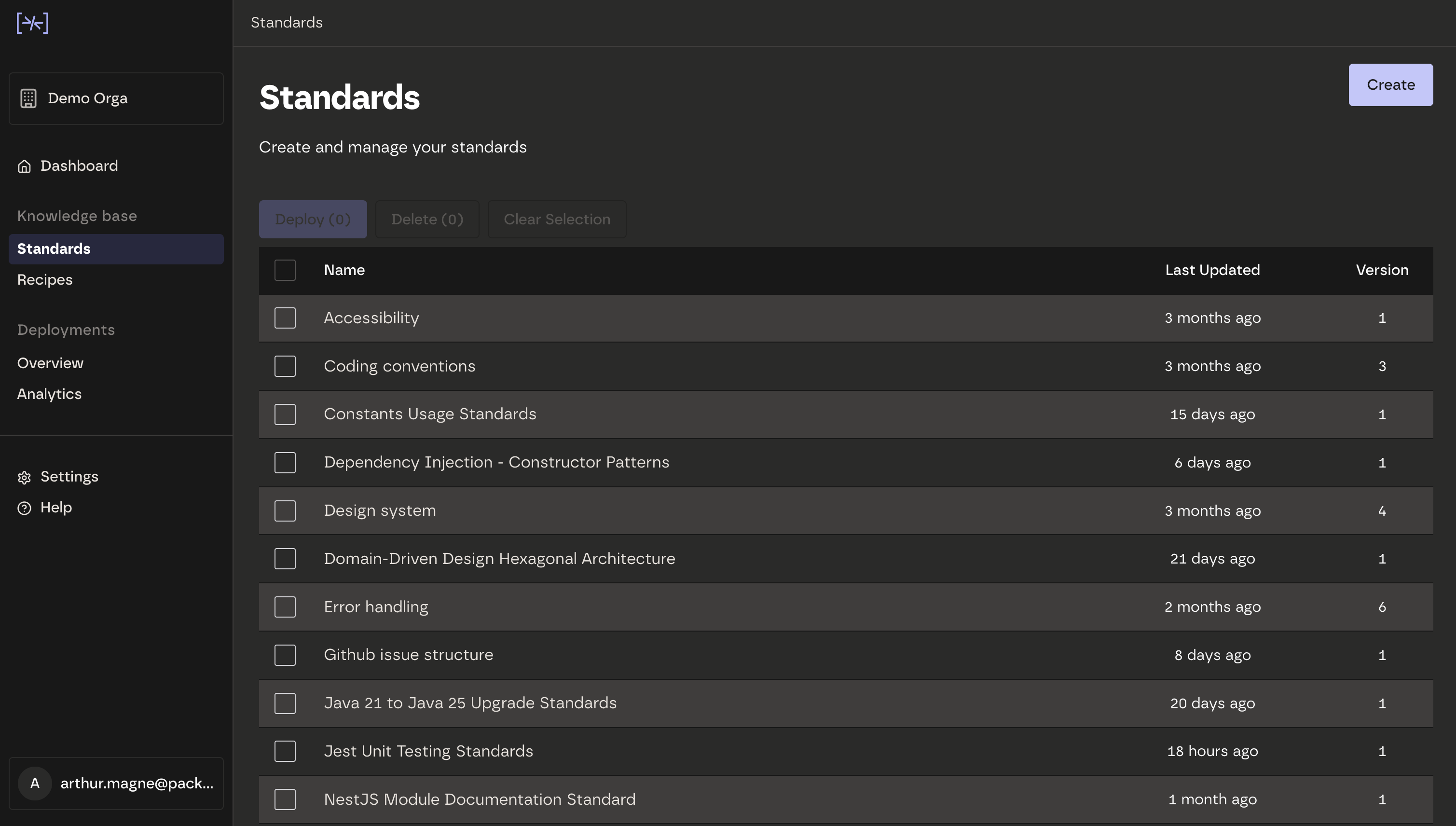 Packmind Open Source screenshot 1