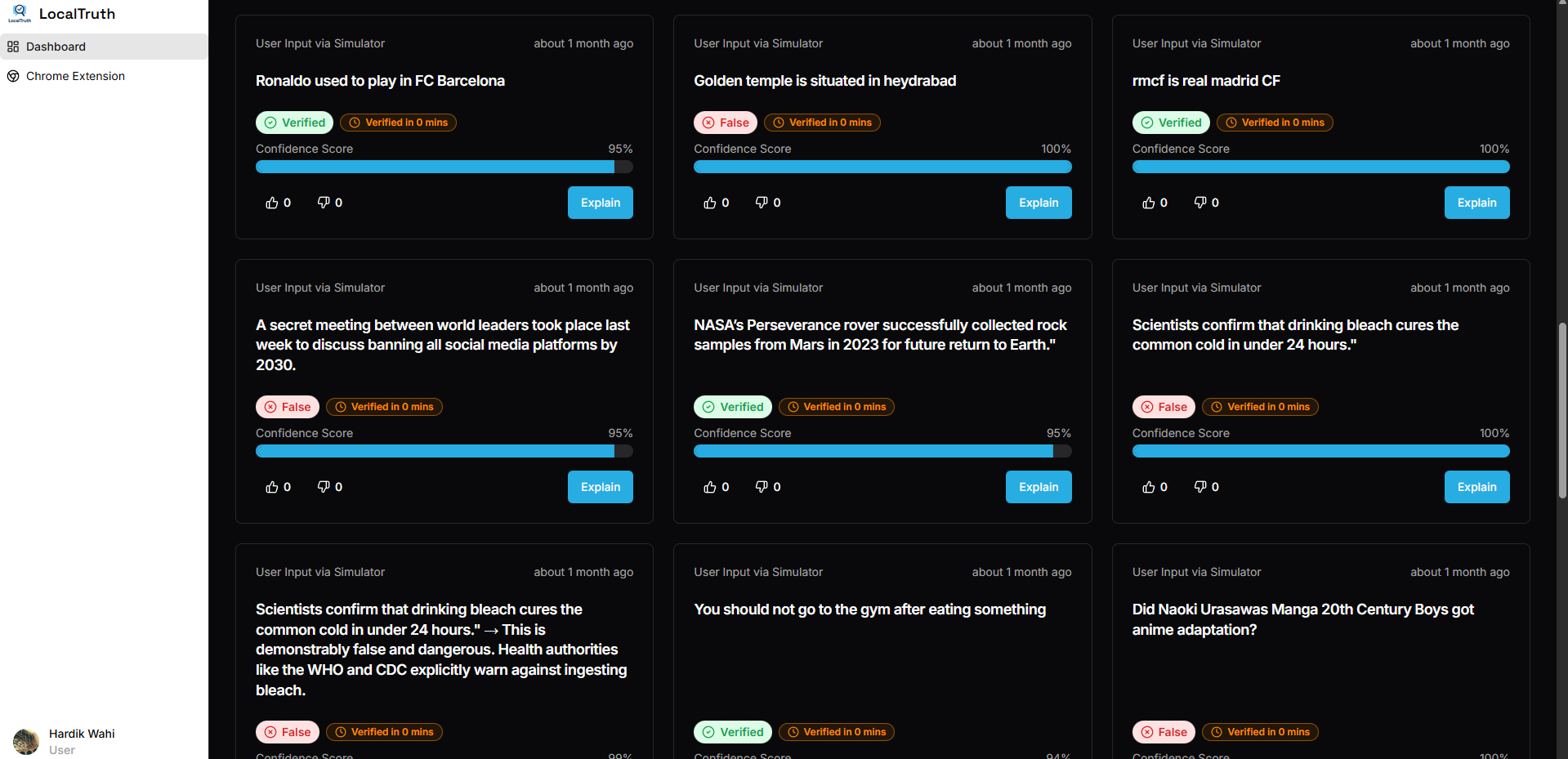 LocalTruth screenshot 1