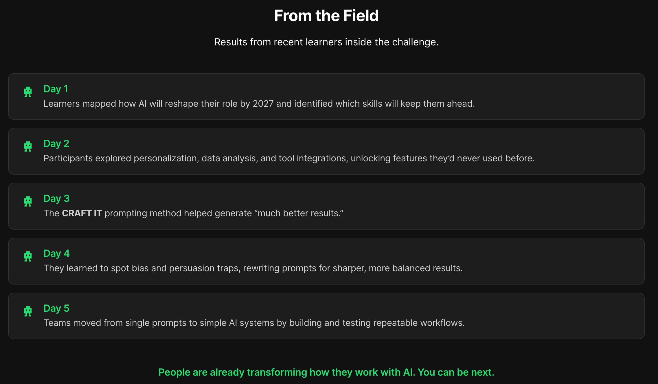 The 5-Day AI Advantage Challenge screenshot 3