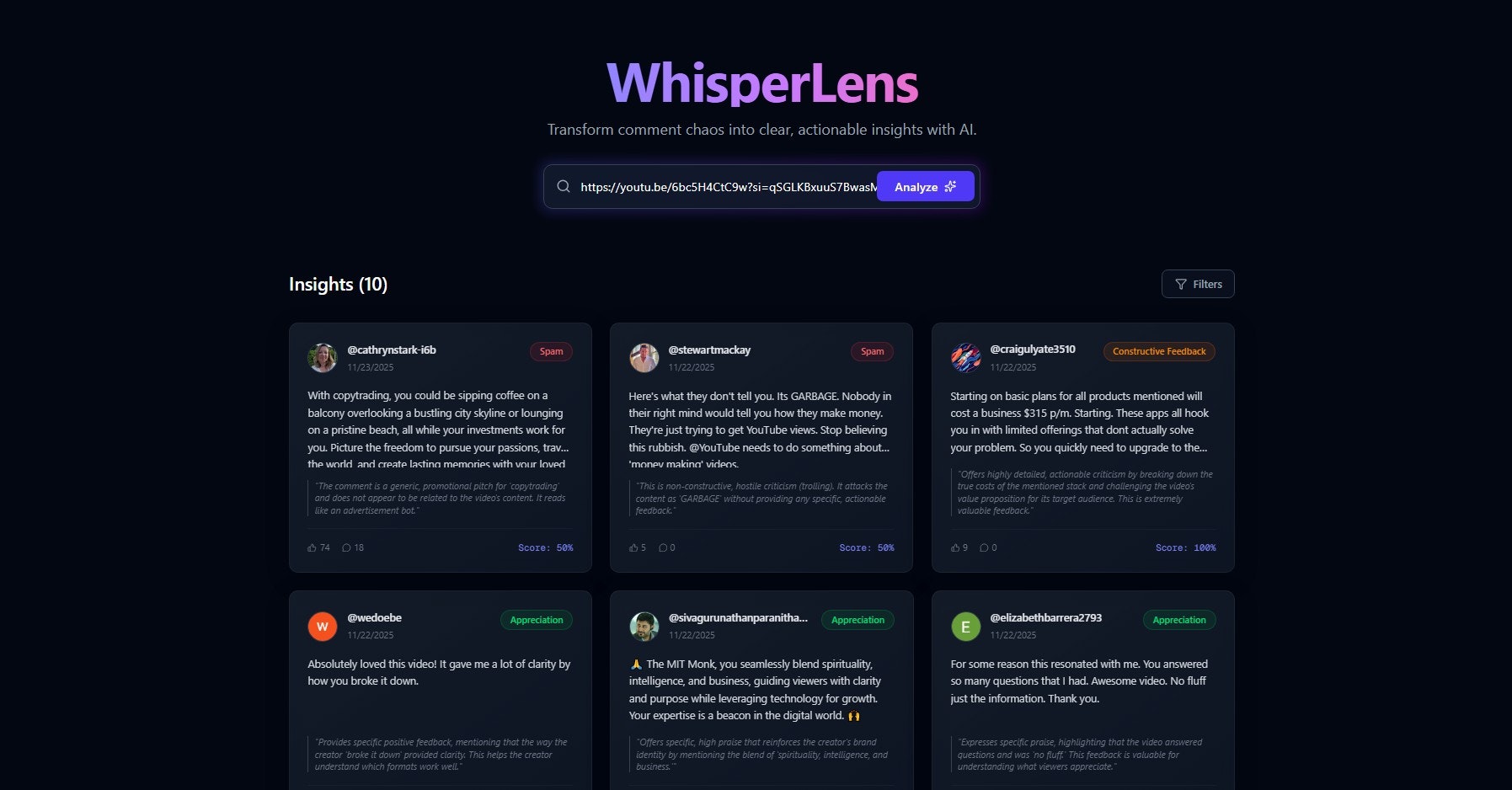 WhisperLens screenshot 1