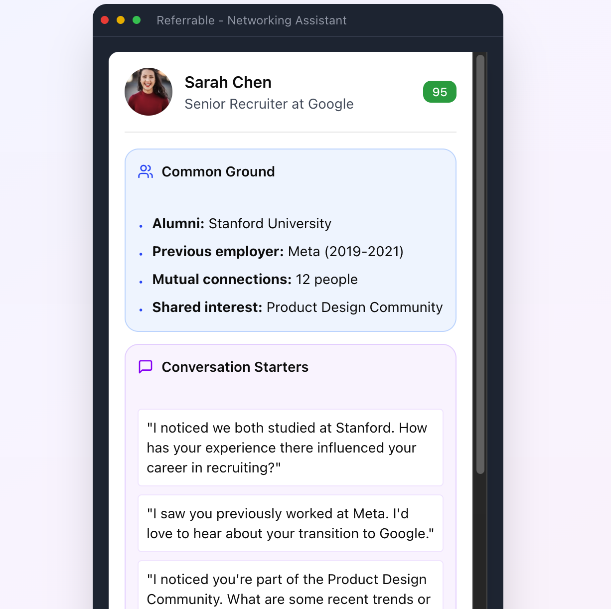 Referrable screenshot 1