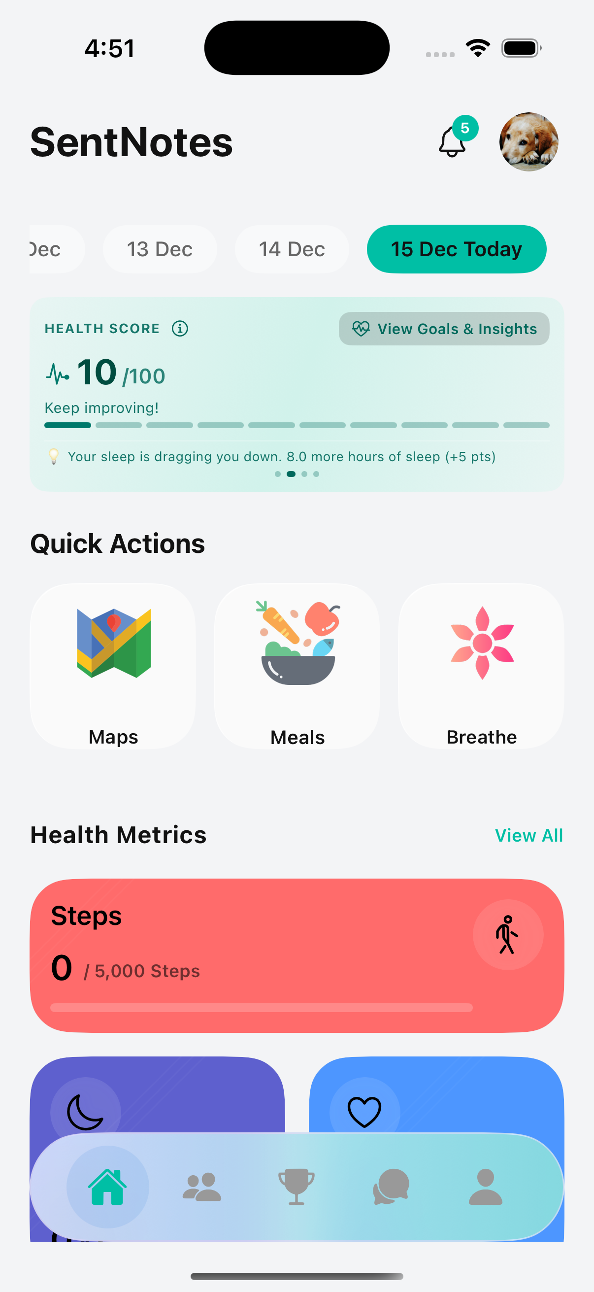 SentNotes screenshot 1