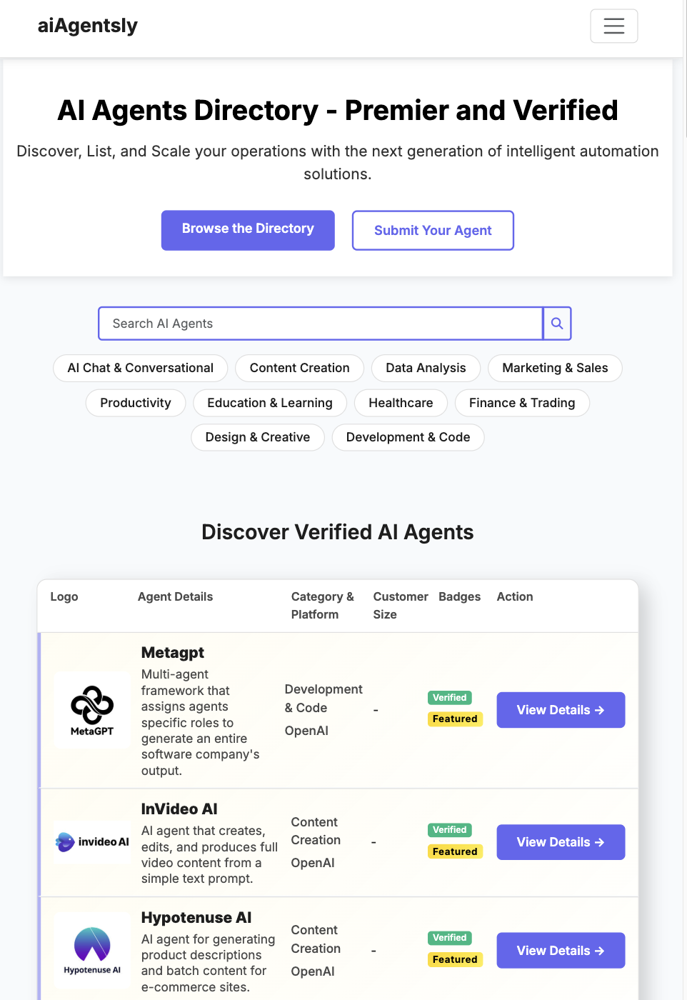 aiAgentsly screenshot 2