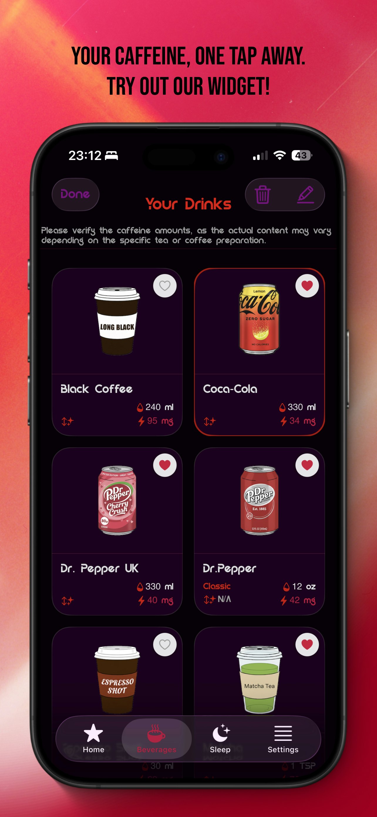 Better Caffeine Habits screenshot 4