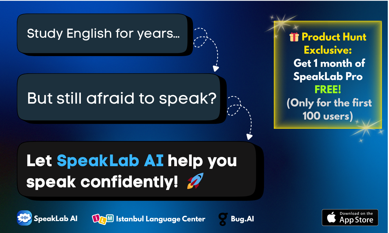 SpeakLab AI — Your AI Speaking Tutor screenshot 1