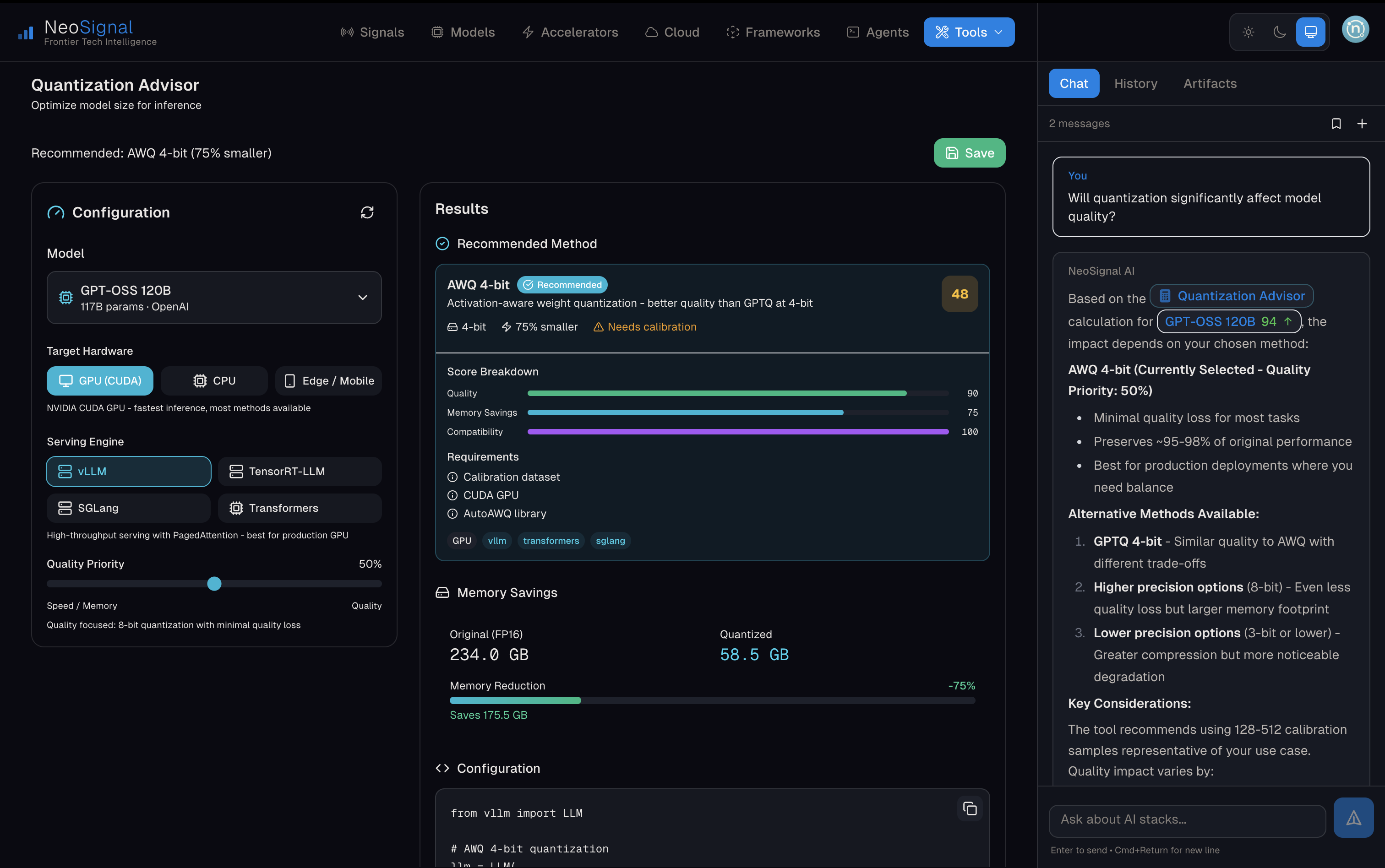 NeoSignal screenshot 2