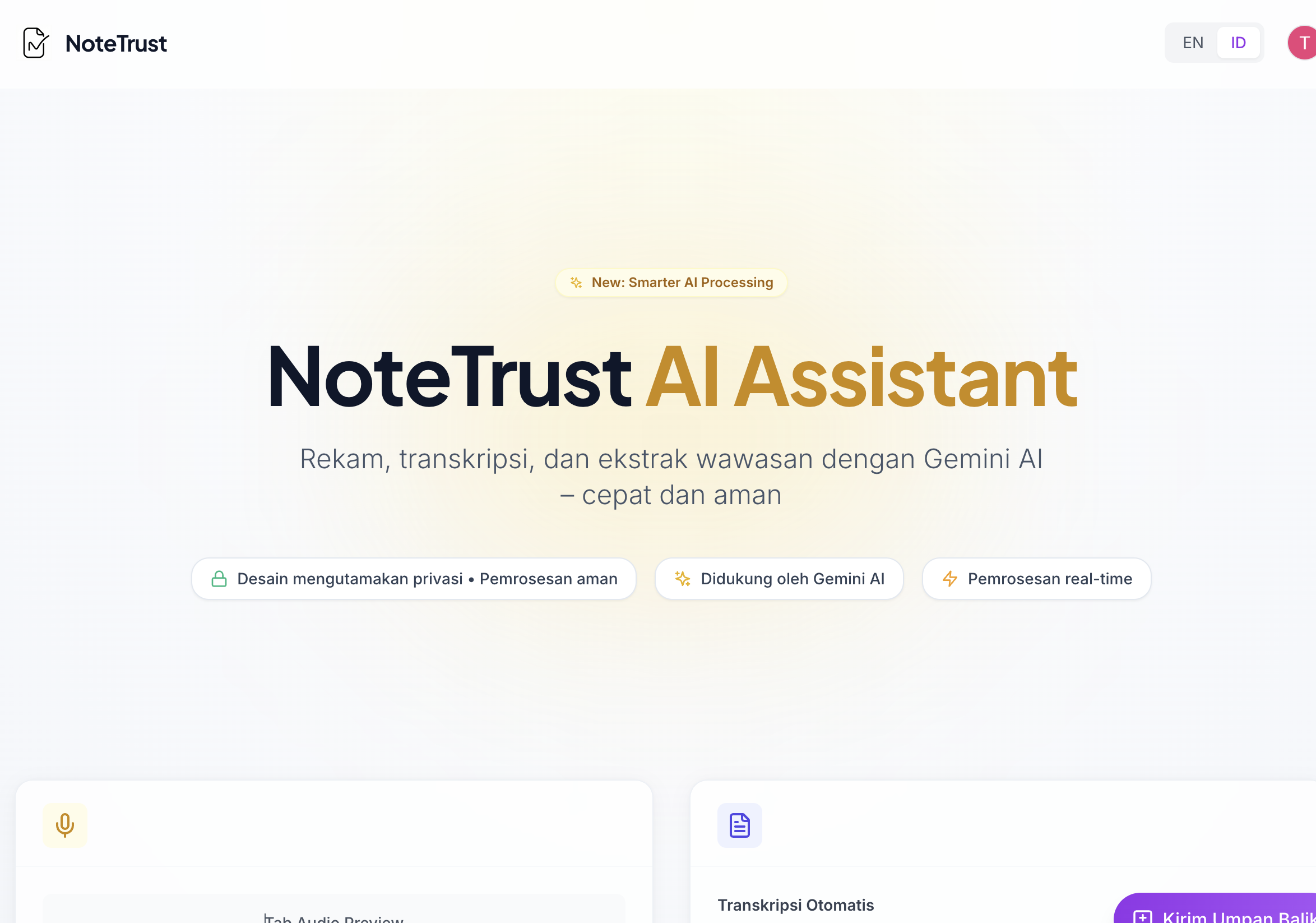 Note Trust screenshot 1