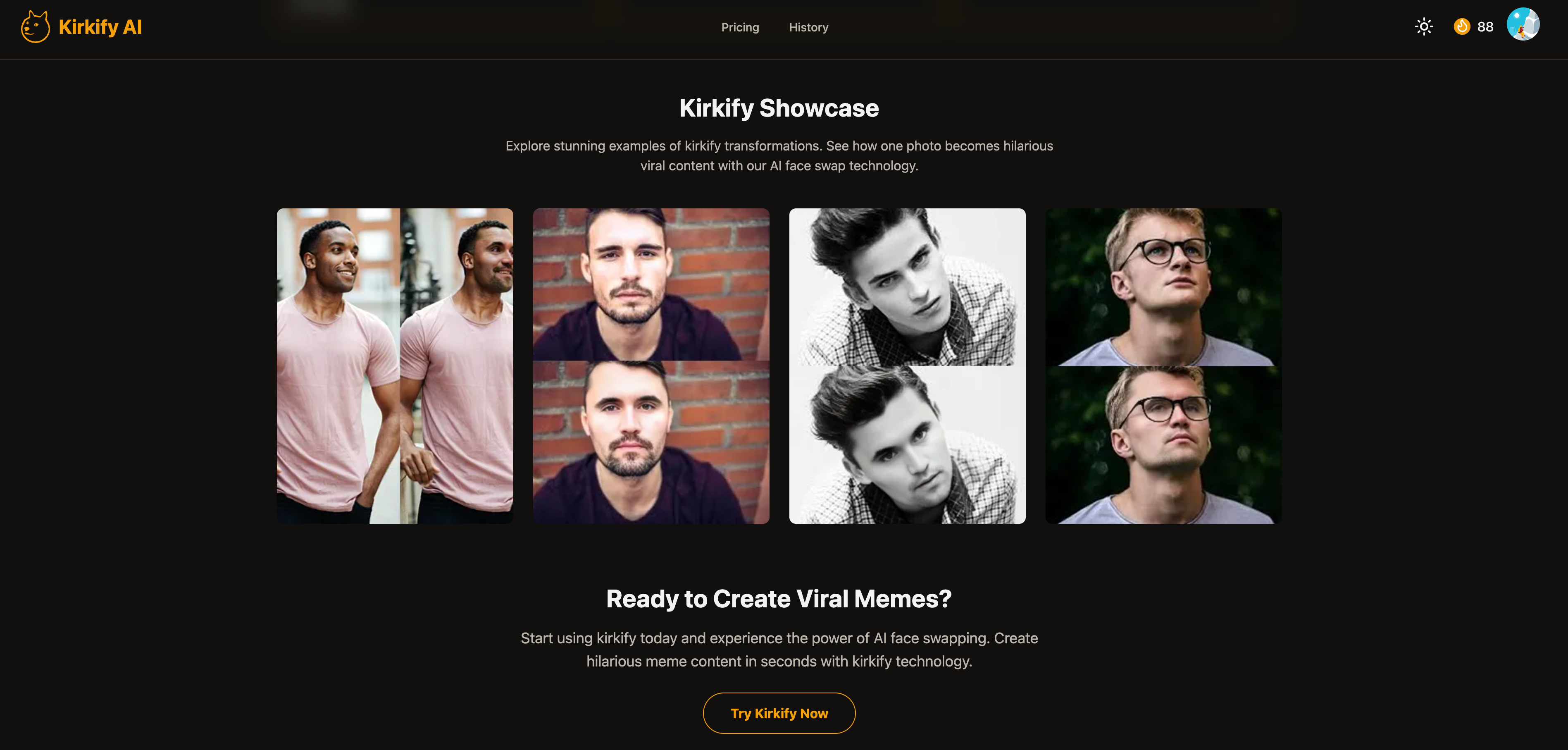 Kirkify.RUN screenshot 2