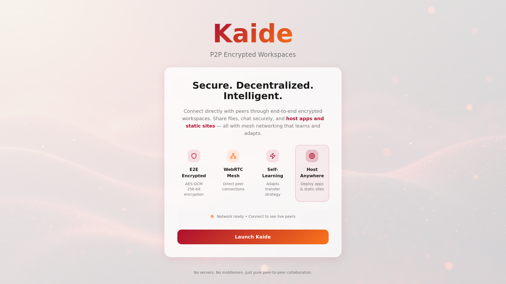 Kaide.app — The People’s Cloud screenshot 1