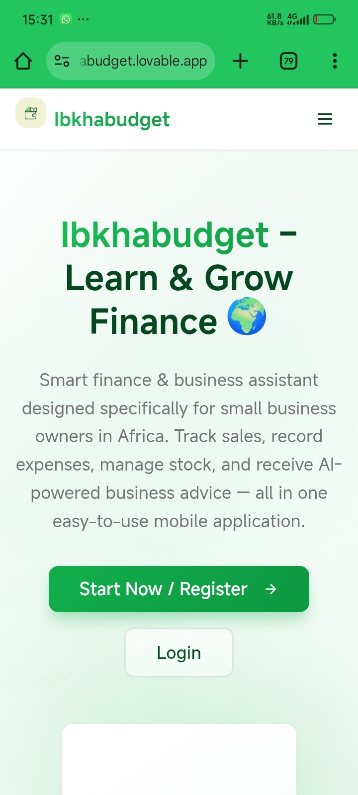 Ibkhabudget screenshot 2