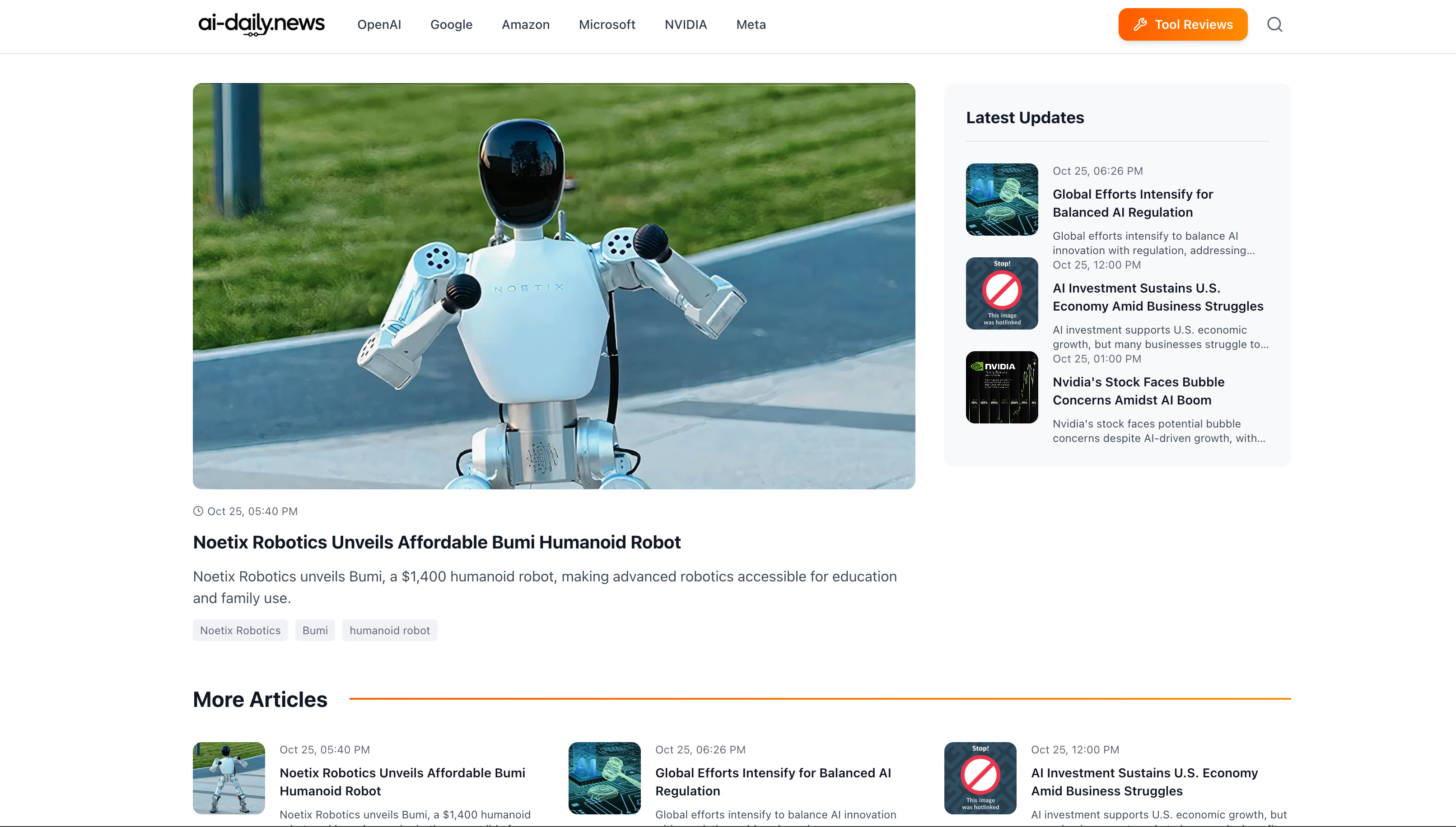 AI Daily News – Daily AI insights screenshot 1