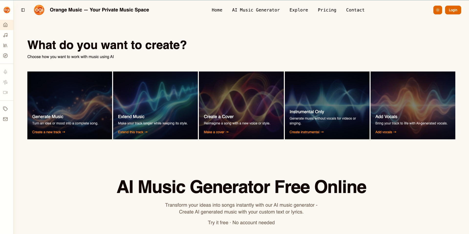 Orange Music screenshot 1