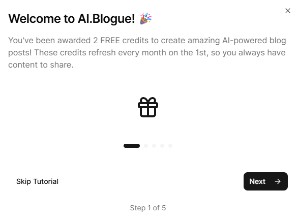 AI.Blogue screenshot 2