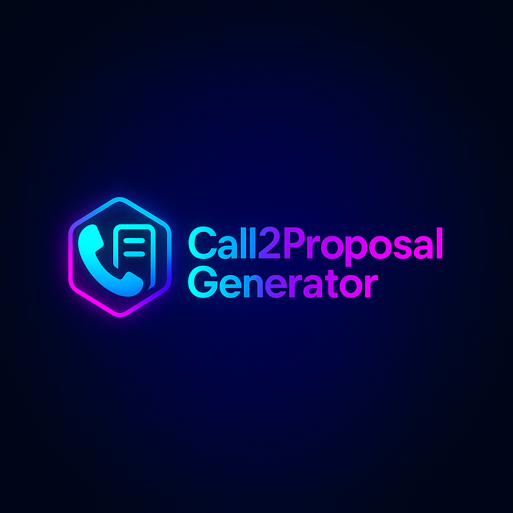 Call2Proposal Generator screenshot 1