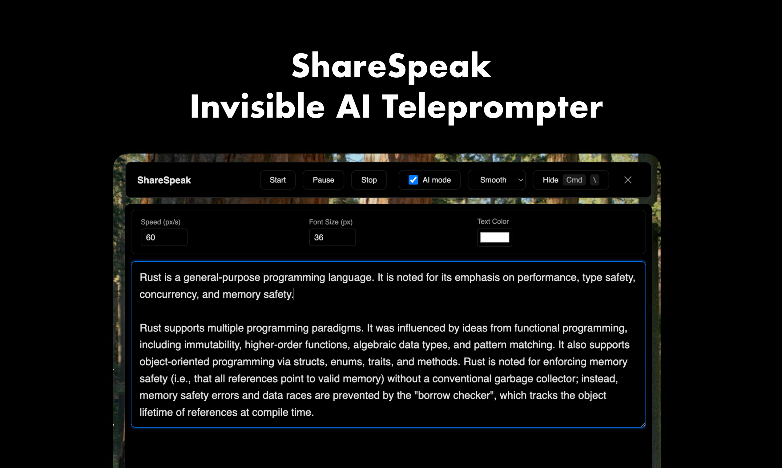 ShareSpeak screenshot 1
