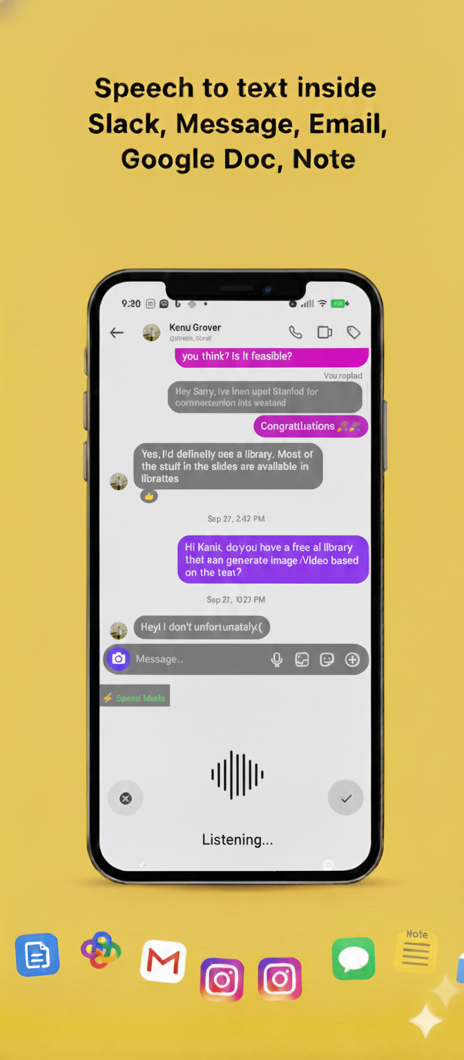 Whisper flow: AI Voice Typing screenshot 3
