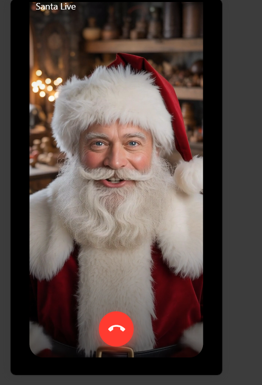 Santa FaceTime screenshot 2