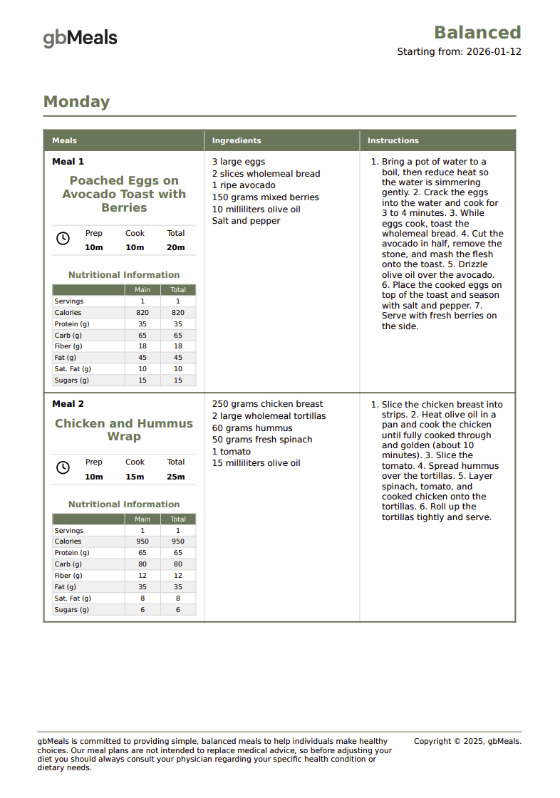 gbMeals screenshot 5