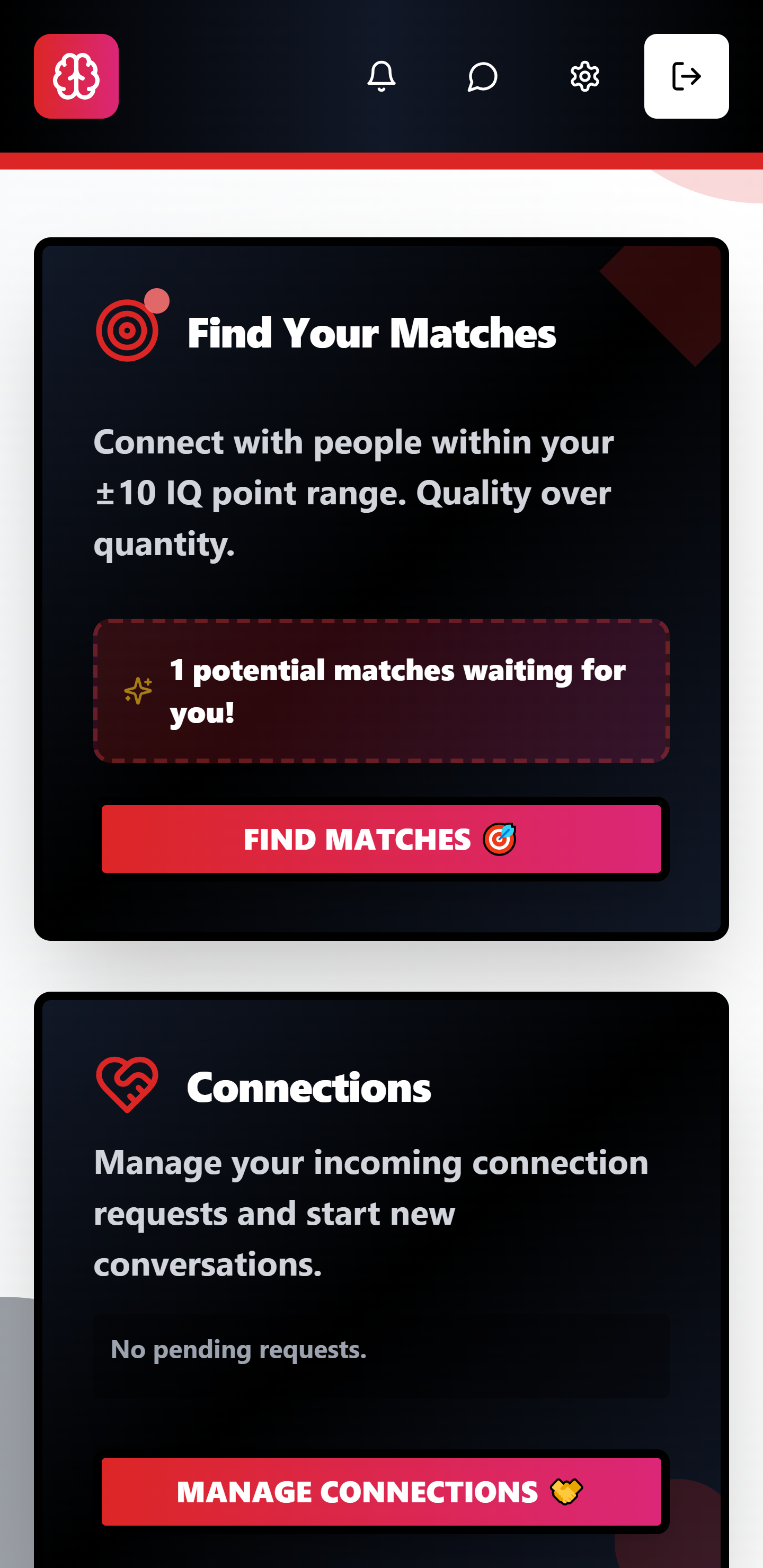 IQConnect – Think. Match. Connect. screenshot 3