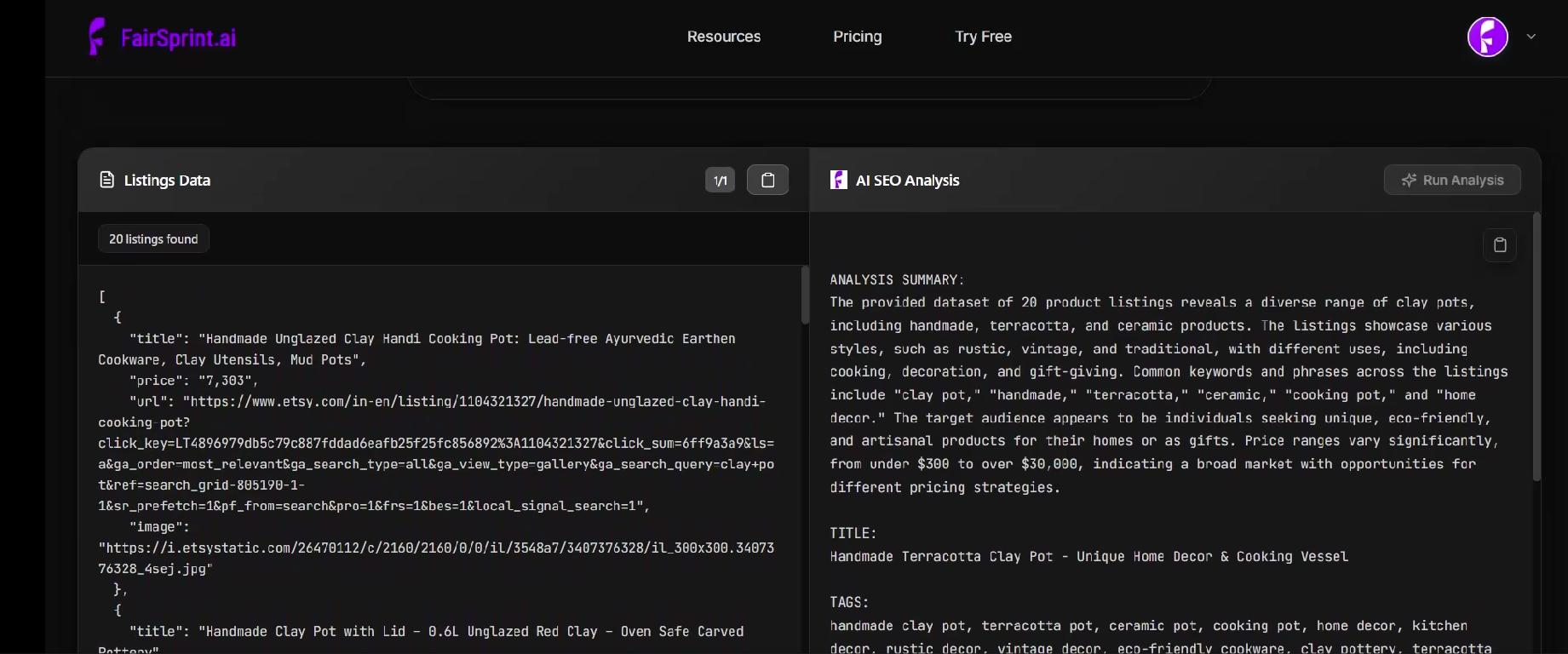 FairSprint screenshot 4