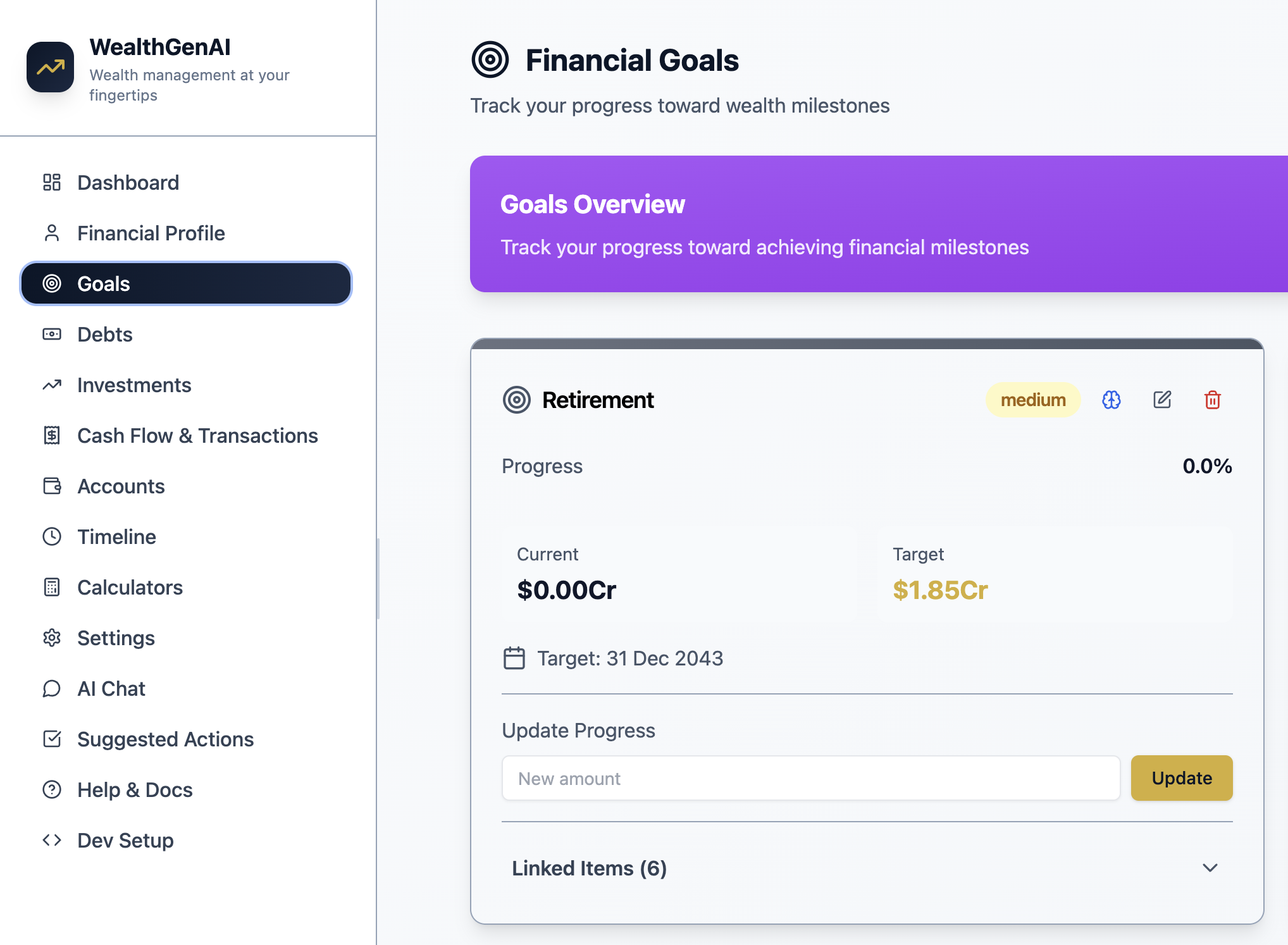 WealthGenAI screenshot 2