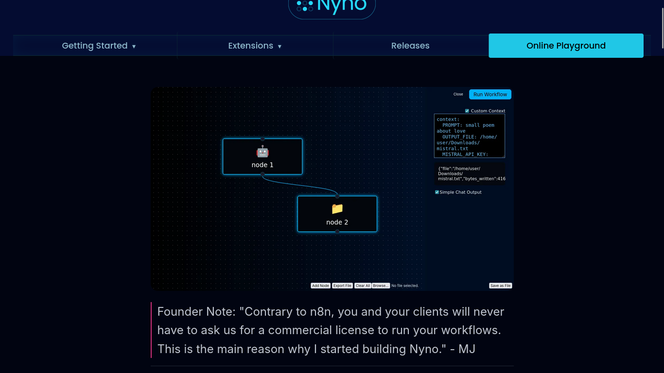 Nyno screenshot 1