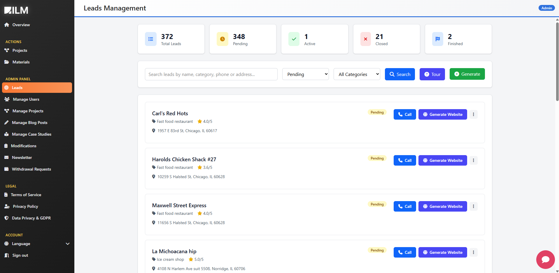 ILM - Integrated Lead Manager screenshot 3