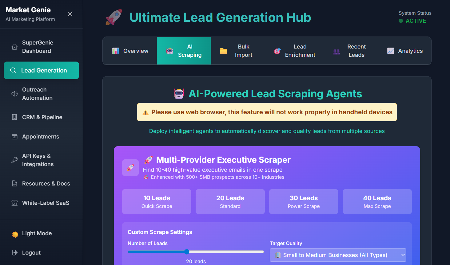 Market Genie: Your AI Marketing Co-Pilot screenshot 2