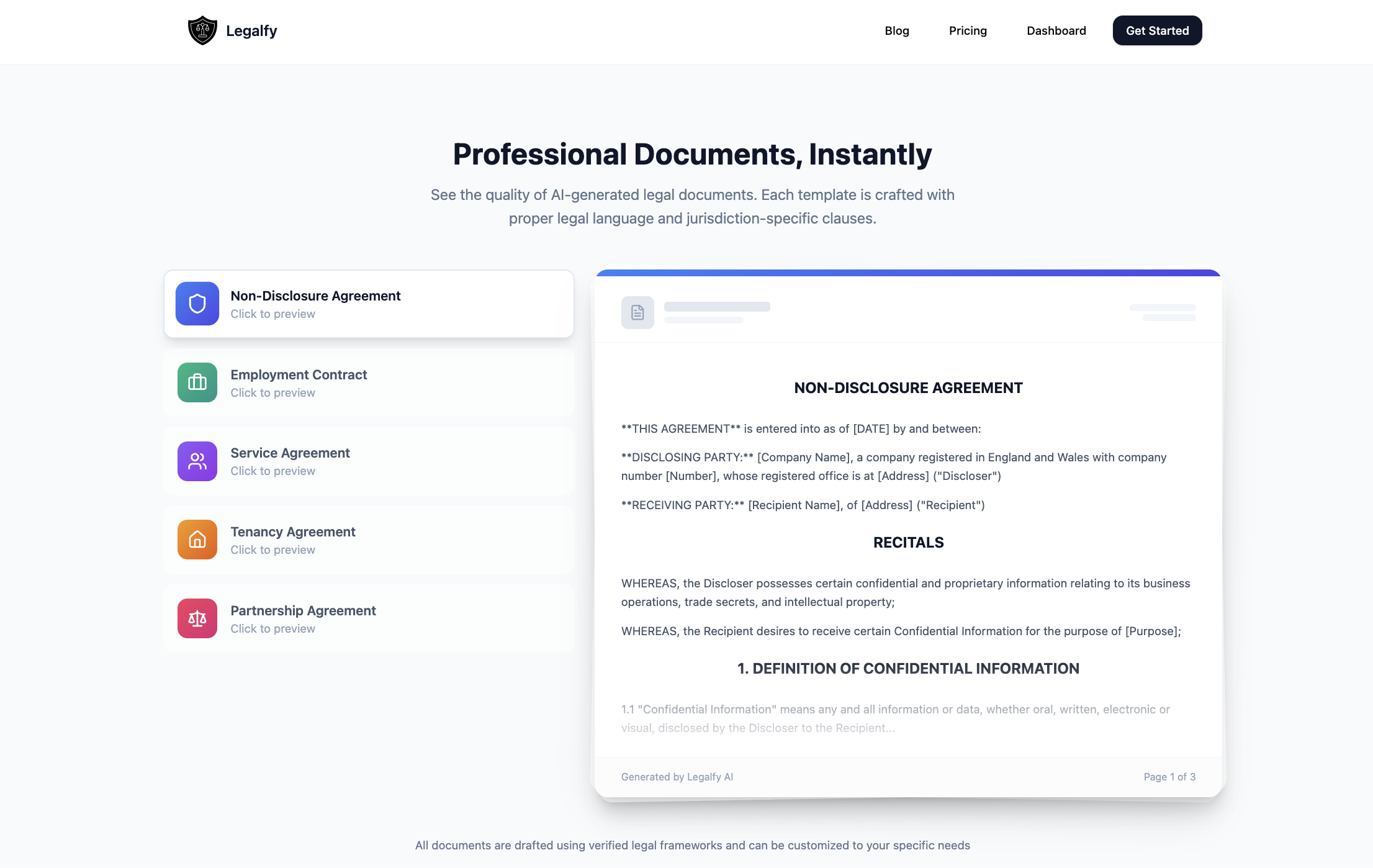 Legalfy.io screenshot 3