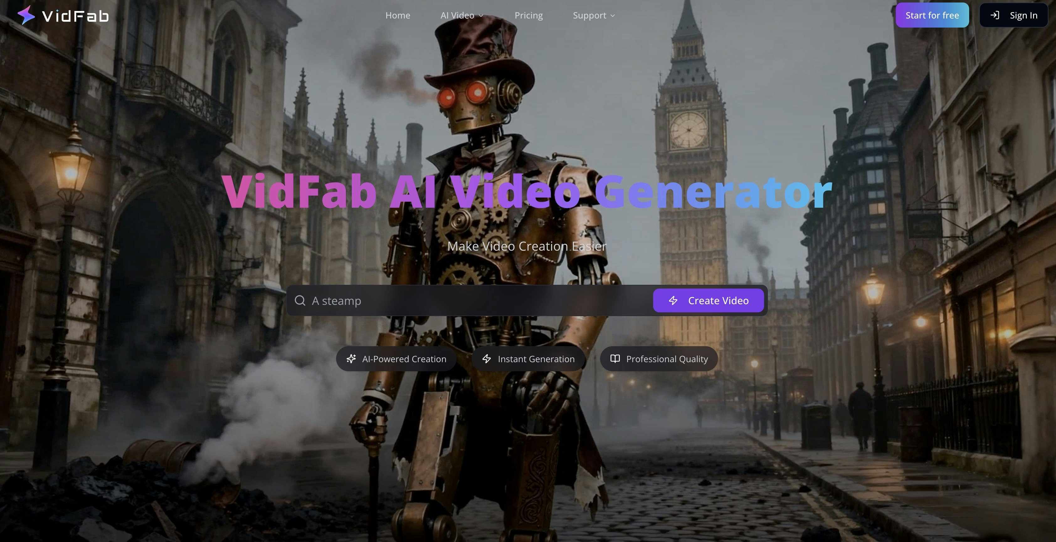 VidFab screenshot 1