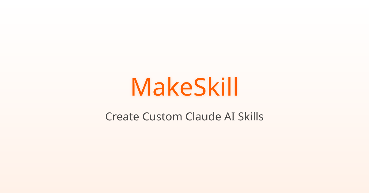 MakeSkill screenshot 1