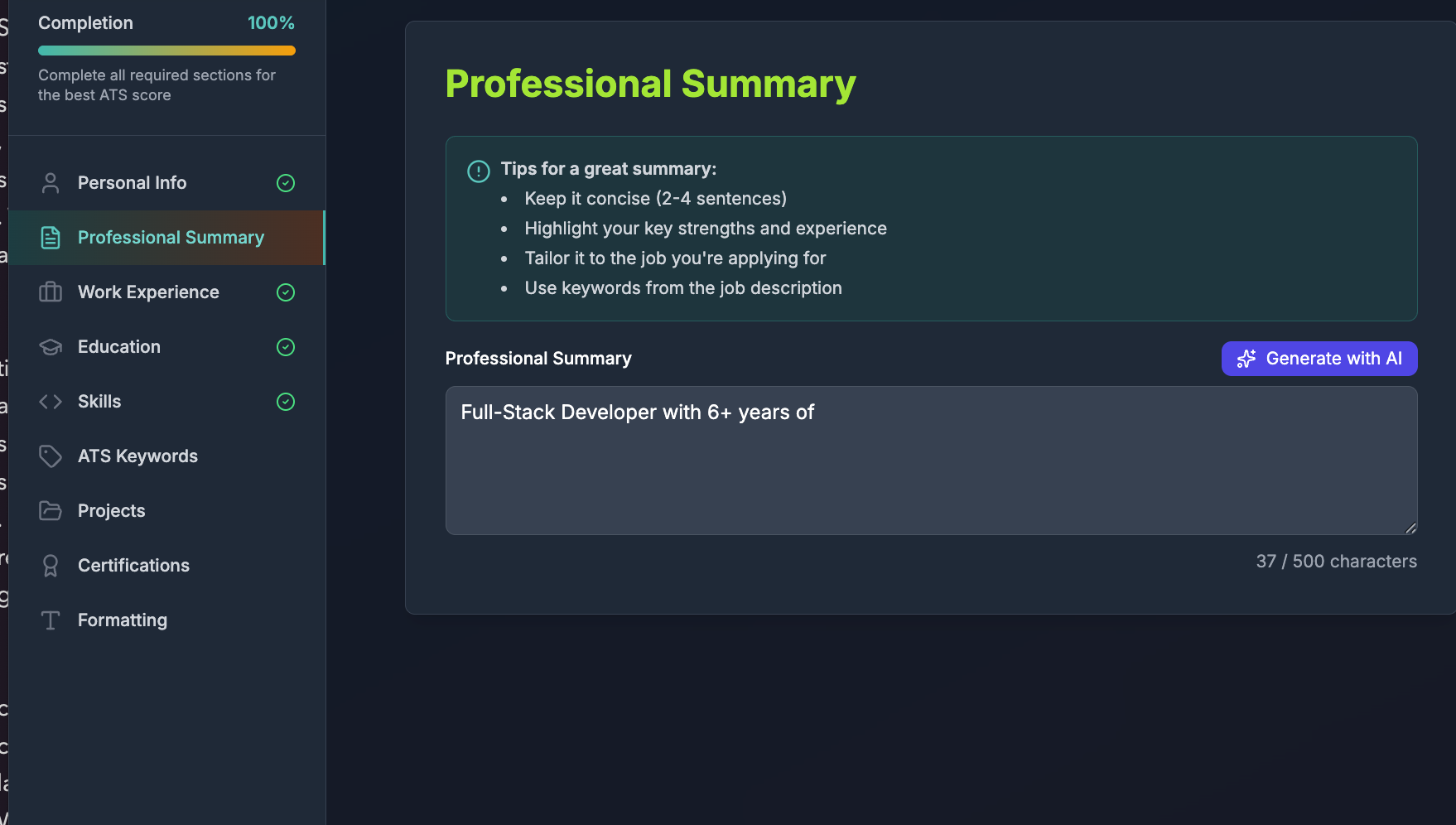 Smart ATS Resume screenshot 27
