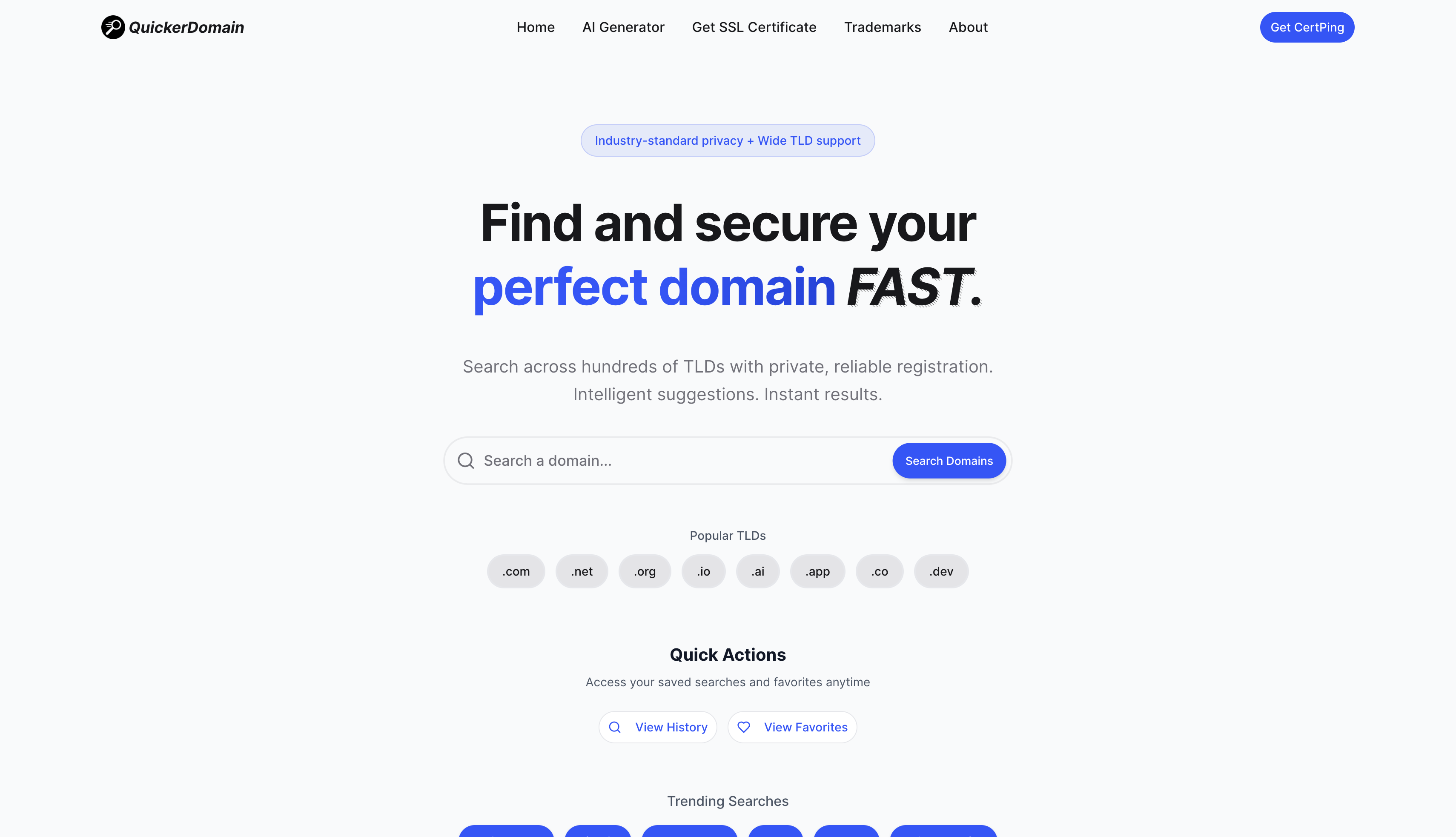 QuickerDomain screenshot 1
