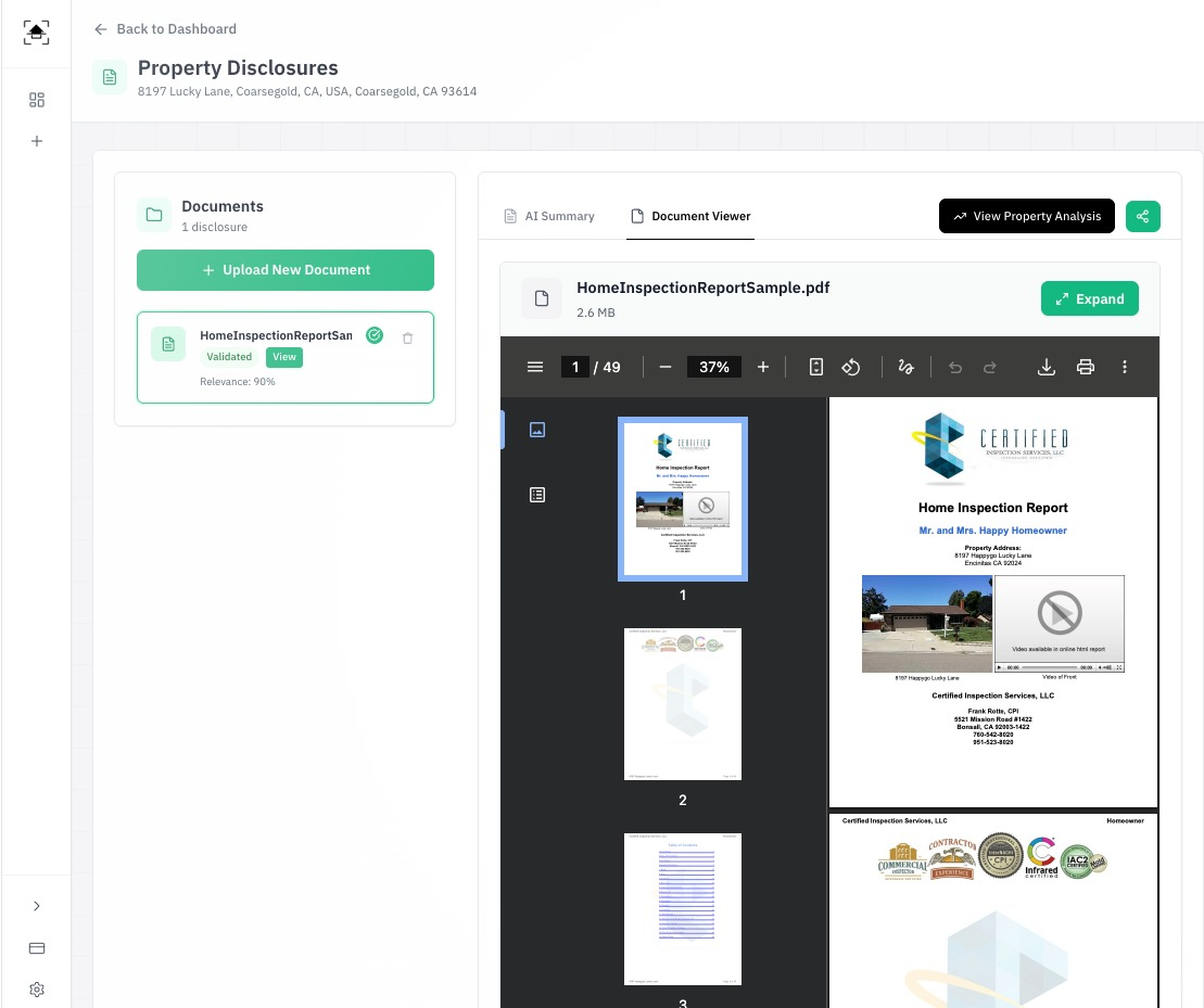Truehouse AI: analyze home disclosures screenshot 6