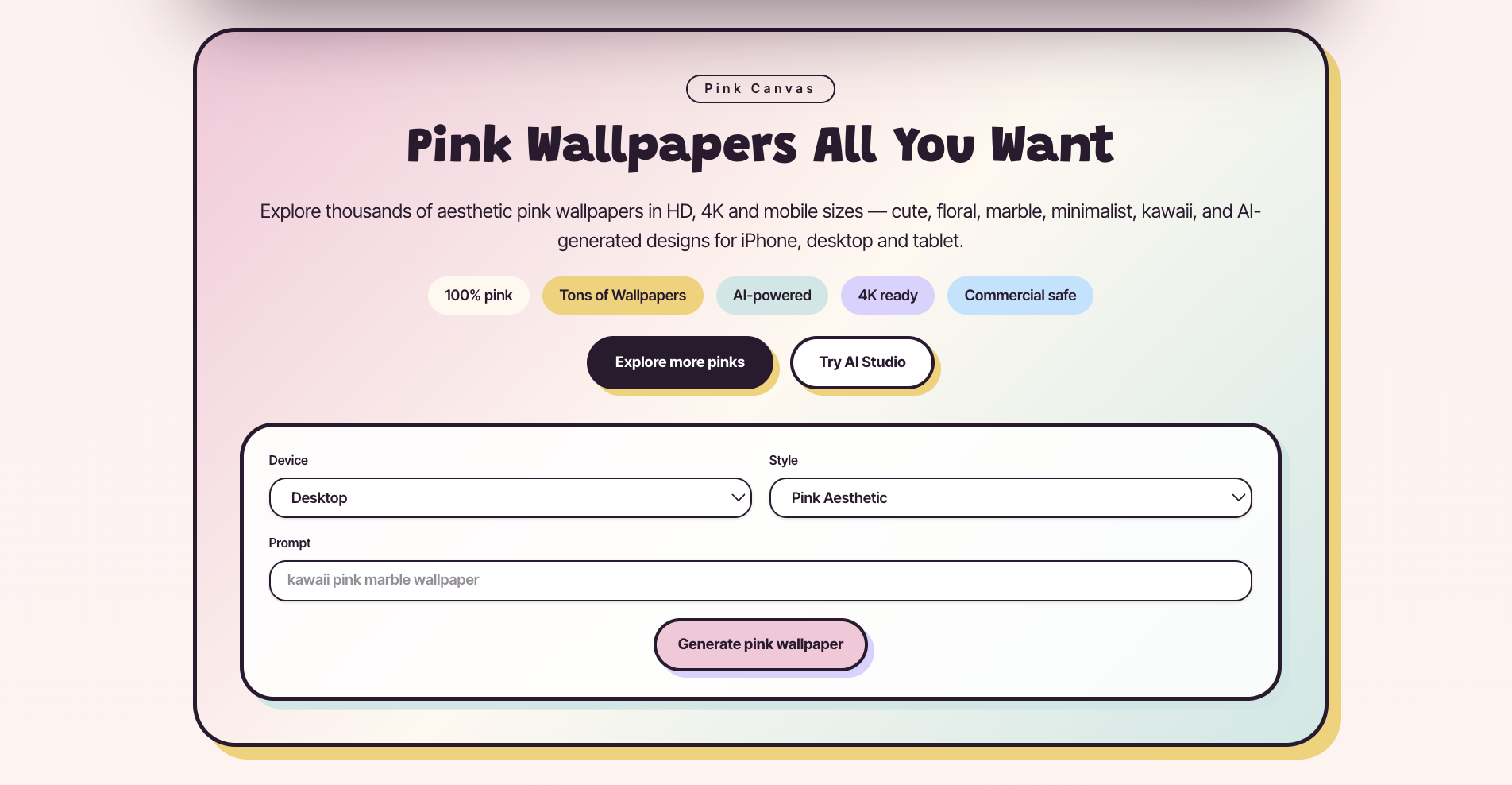 Pink Canvas screenshot 1