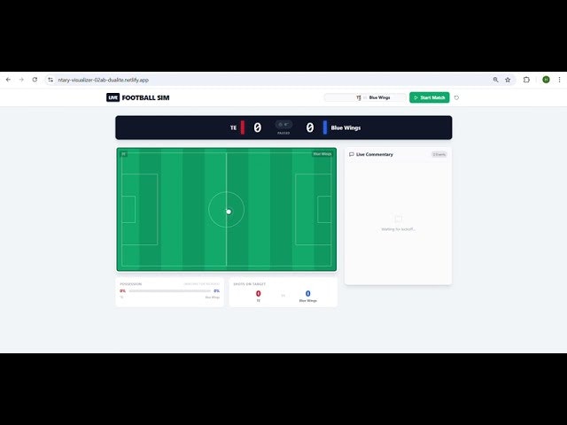 LIVE FOOTBALL SIMULATOR screenshot 1