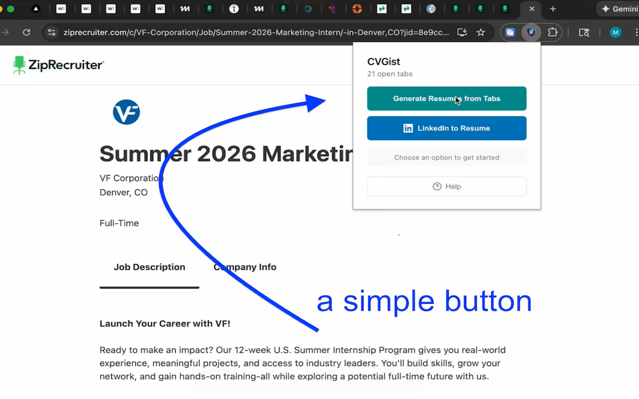 CVGist Multi Resume Generator screenshot 2